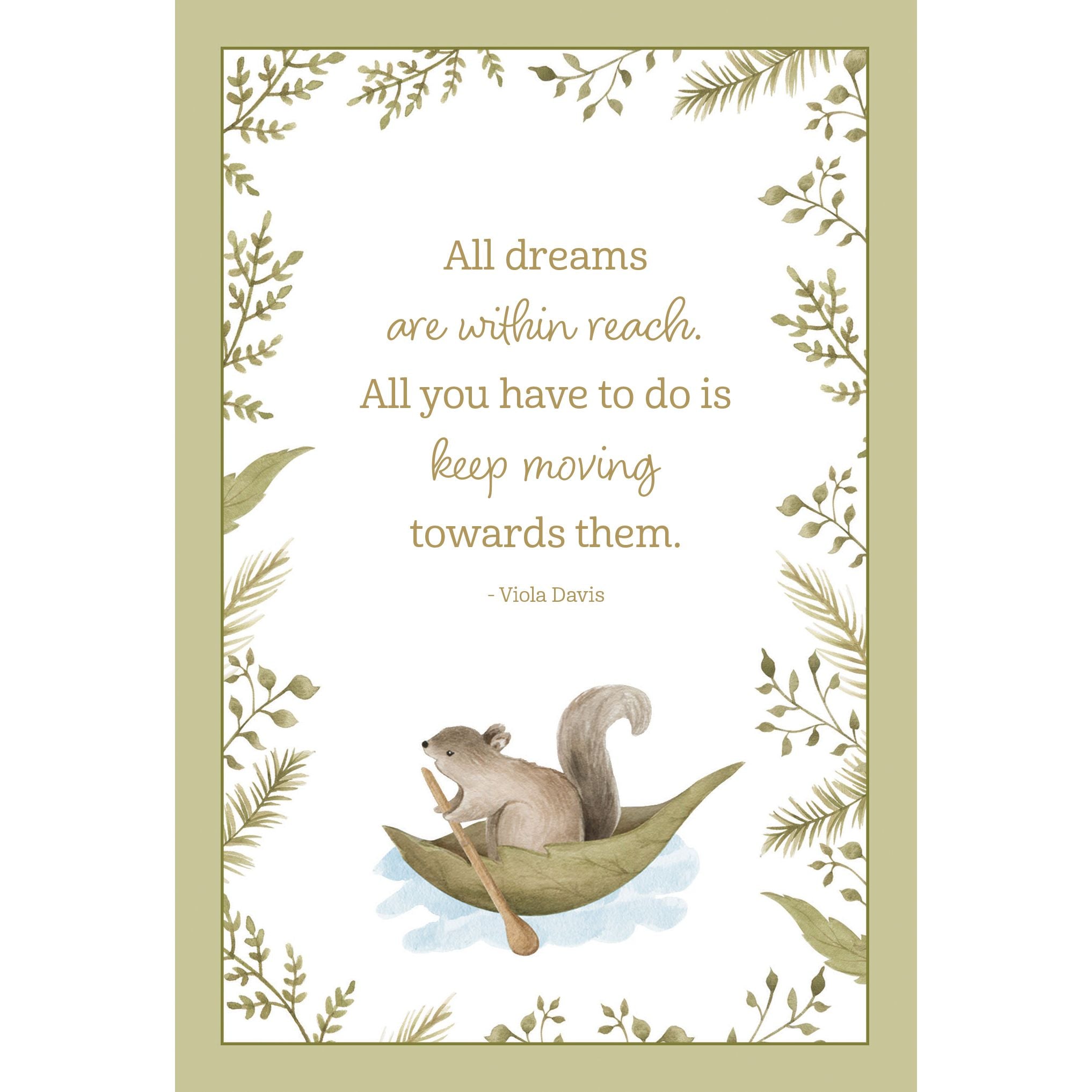 Squirrel Canoe Encouragement Card